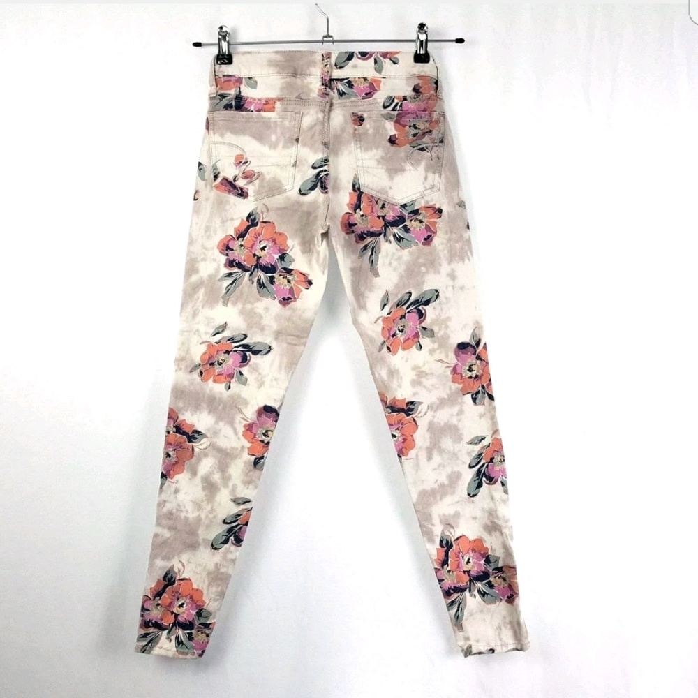 American eagle jeggings floral    B175 - Picture 2 of 6